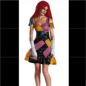 the nightmare before christmas sally costume, nwt
